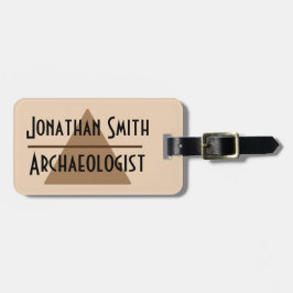 Ihr Individuelle Name und Job Minimalistische brau Gepäckanhänger