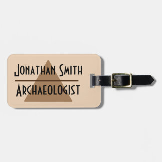 Ihr Individuelle Name und Job Minimalistische brau Gepäckanhänger