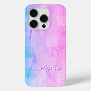 Ihr Individuelle Name wunderschön türkis und rosa Case-Mate iPhone Hülle