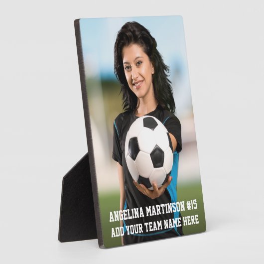 Ihr individueller Fußball oder Ihr Foto 5 x 7 Fotoplatte (Seite)