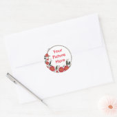 Ihr individueller Picture Classic Round Aufkleber (Umschlag)