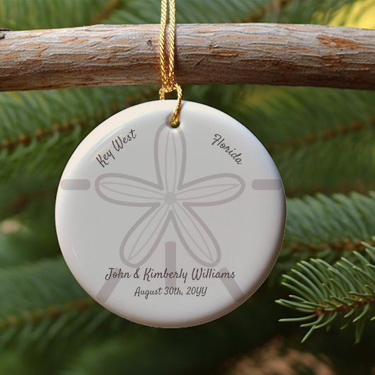Ihr individueller Strand Sand Dollar Keramikornament