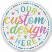 Ihr individuelles Design hier Unisex Merge Aufkleber (Vorderseite)