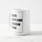 Ihr individuelles Design oder Logo Kaffeetasse (Vorderseite Links)