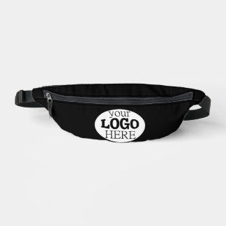Ihr individuelles Firmenlogo auf Schwarz Bauchtasche