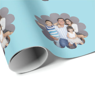 Ihr individuelles Foto in einer Blume Geschenkpapier