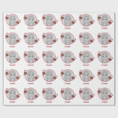 Ihr individuelles Foto mit frischen, feinen Kanist Geschenkpapier (Flach)