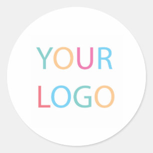 Ihr individuelles Logo Unternehmen Runder Aufkleber