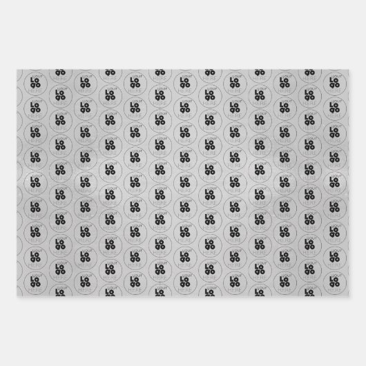 Ihr individuelles Logo-Varieté-Geschenkpapier Geschenkpapier Set (Vorderseite 3)