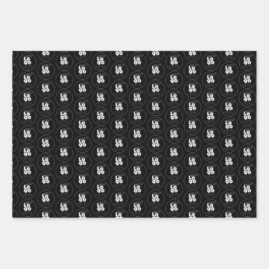 Ihr individuelles Logo-Varieté-Geschenkpapier Geschenkpapier Set (Vorderseite)