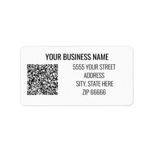 Ihr individuelles QR-Code-Name-Adresse-Etikett Tem Adressaufkleber