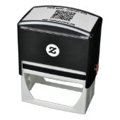 Ihr individuelles Text- und QR-Code-Stempel-Beispi Permastempel (Produkt)