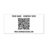 Ihr individuelles Text- und QR-Code-Stempel-Beispi Permastempel (Design)