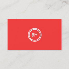 IHR INITIALS-LOGO auf der ROTEN Visitenkarte