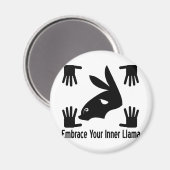 Ihr innerer Llama Magnet (Vorderseite/Rückseite)