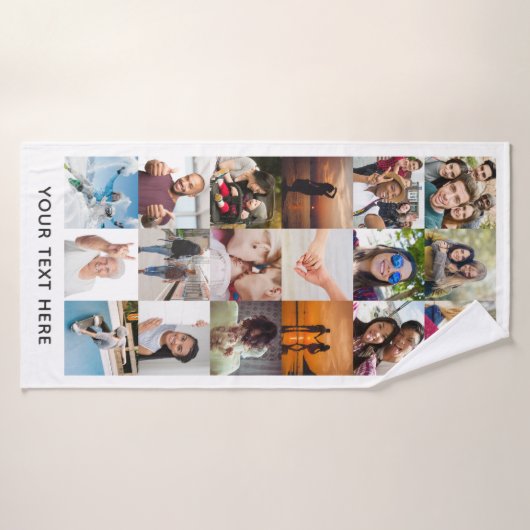 IHR Instagram Foto-Collagenbadtuch Badehandtuch (Badehandtuch)