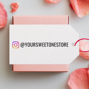 Ihr Instagram-Name & Social-Media-Icon-Promo Geschenkanhänger
