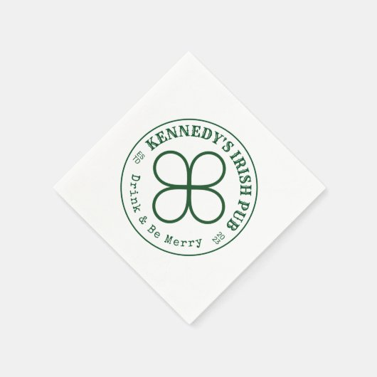 IHR IRISH PUB isst Drink & Be Irish Napkins Serviette (Ecke)