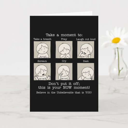 Ihr JETZT Karte (Kleine Pflanze)