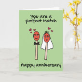 Ihr Jubiläum Perfect Match Mr. und Mrs. Card Karte (Gelbe Blume)