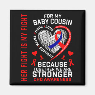 Ihr Kampf Baby Cousin CHD Bewusstsein Herzkrankhei Magnet