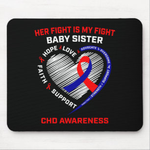 Ihr Kampf Baby Schwester CHD Bewusstsein Herzkrank Mousepad