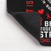 Ihr Kampf Bester Freund CHD-Bewusstsein Herzkrankh Mousepad (Ecke)