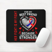 Ihr Kampf Bester Freund CHD-Bewusstsein Herzkrankh Mousepad (Mit Mouse)