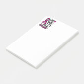 Ihr Kampf.. Brustkrebs Post-it Klebezettel (angewinkelt)
