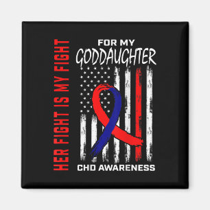 Ihr Kampf Chd Awareness Godtochter American Flag Magnet