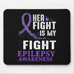 Ihr Kampf Epilepsie Bewusstsein Lila Ribbon Epilep Mousepad