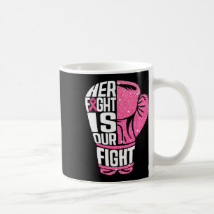Ihr Kampf gegen Brustkrebs ist unser Kampf Boxhand Kaffeetasse