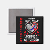 Ihr Kampf Große Nichte CHD-Bewusstsein Herzkrankhe Magnet (Vorderseite/Rückseite)