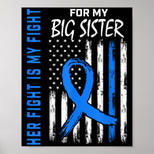 Ihr Kampf ist mein Anti-Diabetes-Bewusstsein Shirt Poster