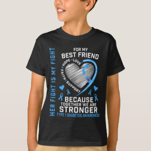 Ihr Kampf ist mein bester Freund Typ 1 Diabetes T-Shirt