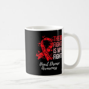 Ihr Kampf ist mein Bewusstsein für Herzkrankheiten Kaffeetasse