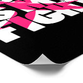 Ihr Kampf ist mein Brustkrebsbewusstsein Poster (Ecke)