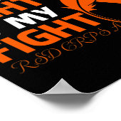 Ihr Kampf ist mein Fight Rsd Crps Awareness Fether Poster (Ecke)