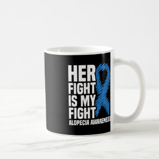 Ihr Kampf ist mein Kampf blauer Ribbon Alopecia Aw Kaffeetasse