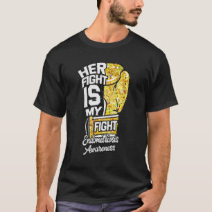 Ihr Kampf ist mein Kampf Boxhandschuh Endometriose T-Shirt