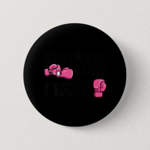 Ihr Kampf ist mein Kampf Boxhandschuhe Brustkrebs Button