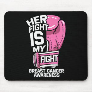 Ihr Kampf ist mein Kampf Boxhandschuhe Brustkrebs Mousepad