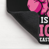 Ihr Kampf ist mein Kampf Boxhandschuhe Brustkrebs Mousepad (Ecke)