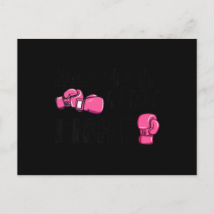 Ihr Kampf ist mein Kampf Boxhandschuhe Brustkrebs Postkarte