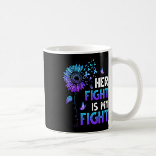 Ihr Kampf ist mein Kampf gegen Aquamarine und Lila Kaffeetasse