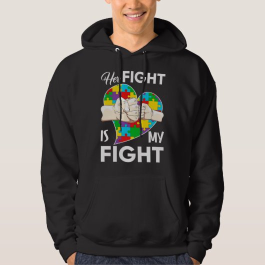 Ihr Kampf ist mein Kampf gegen Autismus Hoodie (Vorderseite)