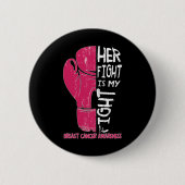 Ihr Kampf ist mein Kampf gegen Boxhandschuh Brustk Button (Vorderseite)