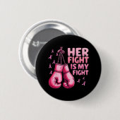 Ihr Kampf ist mein Kampf gegen Boxhandschuh Brustk Button (Vorne & Hinten)