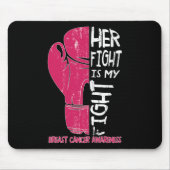 Ihr Kampf ist mein Kampf gegen Boxhandschuh Brustk Mousepad (Vorne)