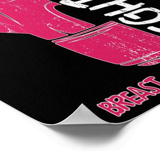 Ihr Kampf ist mein Kampf gegen Boxhandschuh Brustk Poster (Ecke)